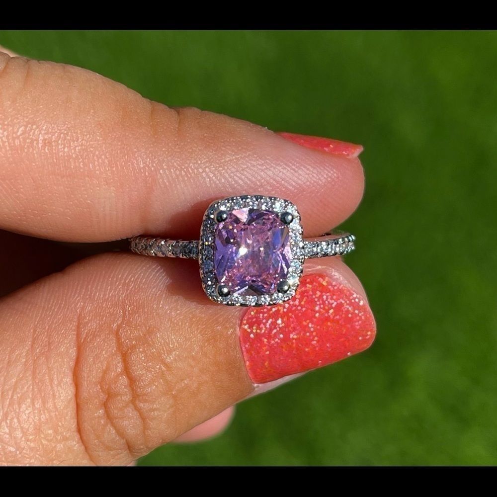 Sterling Silver Engagement Ring